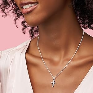 Amazon.com: PANDORA Jewelry Sparkling Cross Cubic Zirconia